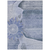9' X 12' Sky Blue And Indigo Floral Washable Indoor Outdoor Area Rug