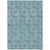 9' X 12' Teal Blue And Ivory Geometric Washable Indoor Outdoor Area Rug - 608219325244