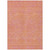 10' X 14' Pink And Copper Abstract Washable Indoor Outdoor Area Rug
