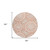 8' Coral And Ivory Round Geometric Washable Indoor Outdoor Area Rug