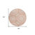 8' Coral And Ivory Round Geometric Washable Indoor Outdoor Area Rug