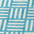 10' X 14' Teal Blue And Ivory Geometric Washable Indoor Outdoor Area Rug - Teal Blue, Ivory