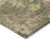 10' X 14' Artichoke Green Coral And Brown Floral Washable Indoor Outdoor Area Rug