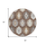 8' Brown Ivory And Taupe Round Southwestern Washable Indoor Outdoor Area Rug