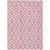 9' X 12' Blush And Ivory Geometric Washable Indoor Outdoor Area Rug