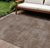 8' X 10' Brown Washable Indoor Outdoor Area Rug