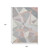 9' X 12' Blush Ivory And Gray Geometric Washable Indoor Outdoor Area Rug