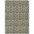 8' X 10' Taupe and Beige Damask Washable Non Skid Indoor Outdoor Area Rug