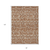 8' X 10' Terra Cotta And Beige Southwestern Washable Indoor Outdoor Area Rug