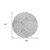 8' Gray And Dark Gray Round Geometric Washable Indoor Outdoor Area Rug