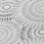 8' Gray And Dark Gray Round Geometric Washable Indoor Outdoor Area Rug