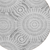 8' Gray And Dark Gray Round Geometric Washable Indoor Outdoor Area Rug