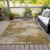 10' X 14' Copper And Ivory Abstract Washable Indoor Outdoor Area Rug - 880016688382