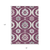 8' X 10' Eggplant Ivory And Gray Medallion Washable Indoor Outdoor Area Rug