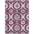 8' X 10' Eggplant Ivory And Gray Medallion Washable Indoor Outdoor Area Rug