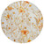 8' Ivory And Beige Round Floral Washable Indoor Outdoor Area Rug Transitional Style - Ivory, Beige Color