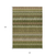 10' X 14' Olive Green Brown And Gold Southwestern Washable Indoor Outdoor Area Rug