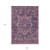 9' X 12' Eggplant Medallion Washable Indoor Outdoor Area Rug