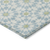 9' X 12' Sky Blue Ivory And Artichoke Green Floral Medallion Washable Indoor Outdoor Area Rug