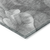 10' X 14' Gray And Charcoal Floral Washable Indoor Outdoor Area Rug