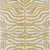 8' X 10' Gold And Ivory Animal Print Washable Indoor Outdoor Area Rug