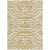 8' X 10' Gold And Ivory Animal Print Washable Indoor Outdoor Area Rug