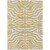 8' X 10' Gold And Ivory Animal Print Washable Indoor Outdoor Area Rug