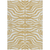 8' X 10' Gold And Ivory Animal Print Washable Indoor Outdoor Area Rug