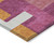 8' X 10' Pink Ivory And Orange Geometric Washable Indoor Outdoor Area Rug