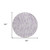 8' Lavender And Ivory Round Tribal Washable Indoor Outdoor Area Rug