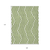 9' X 12' Lime Green and White Geometric Washable Non Skid Indoor Outdoor Area Rug