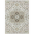 10' X 14' Ivory And Brown Oriental Washable Indoor Outdoor Area Rug