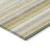 8' Round Wheat Round Striped Washable Non Skid Indoor Outdoor Area Rug
