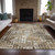 8' X 10' Brown And Ivory Geometric Washable Indoor Outdoor Area Rug - Brown, Ivory