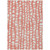 8' X 10' Salmon And Ivory Abstract Washable Indoor Outdoor Area Rug Transitional Style - Salmon, Ivory Color