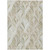 9' X 12' Khaki Tan And Beige Geometric Washable Indoor Outdoor Area Rug
