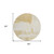8' Beige Gold And Tan Round Abstract Washable Indoor Outdoor Area Rug