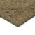 9' X 12' Brown And Tan Floral Washable Indoor Outdoor Area Rug