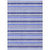 9' X 12' Blue Striped Washable Non Skid Indoor Outdoor Area Rug