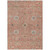 8' X 10' Pink Gray And Beige Floral Washable Indoor Outdoor Area Rug