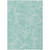 10' X 14' Teal Blue And Ivory Paisley Washable Indoor Outdoor Area Rug
