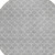 8' Gray And Ivory Round Geometric Washable Indoor Outdoor Area Rug Transitional Style - Gray, Ivory Color
