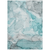 10' X 14' Gray And Ivory Abstract Washable Indoor Outdoor Area Rug