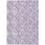 10' X 14' Lavender And Ivory Geometric Washable Indoor Outdoor Area Rug - Lavender, Ivory