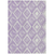 10' X 14' Lavender And Ivory Geometric Washable Indoor Outdoor Area Rug