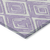 10' X 14' Lavender And Ivory Geometric Washable Indoor Outdoor Area Rug