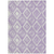 10' X 14' Lavender And Ivory Geometric Washable Indoor Outdoor Area Rug