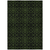 10' X 14' Olive Green And Green Medallion Washable Indoor Outdoor Area Rug