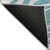 8' Teal Blue And Ivory Round Animal Print Washable Indoor Outdoor Area Rug