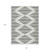 8' X 10' Ivory And Black Geometric Washable Indoor Outdoor Area Rug